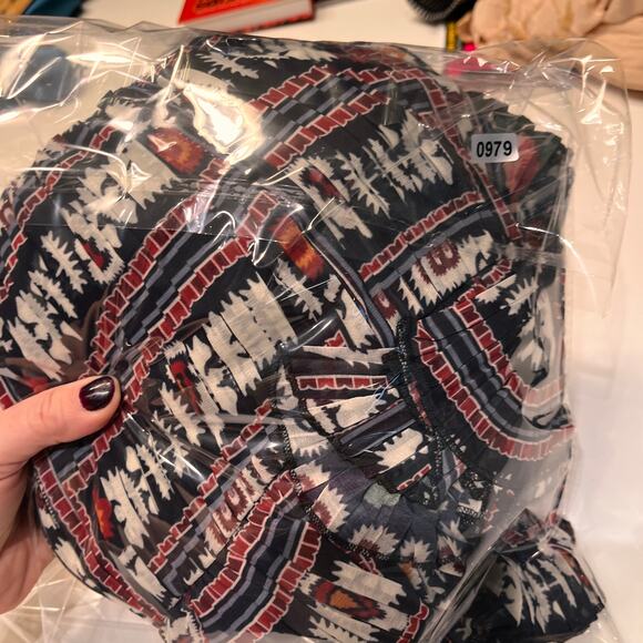 NWT Anthropologie Let Me Be Ruffle Tie Back Dress Medium MSRP $235 - Picture 12 of 12